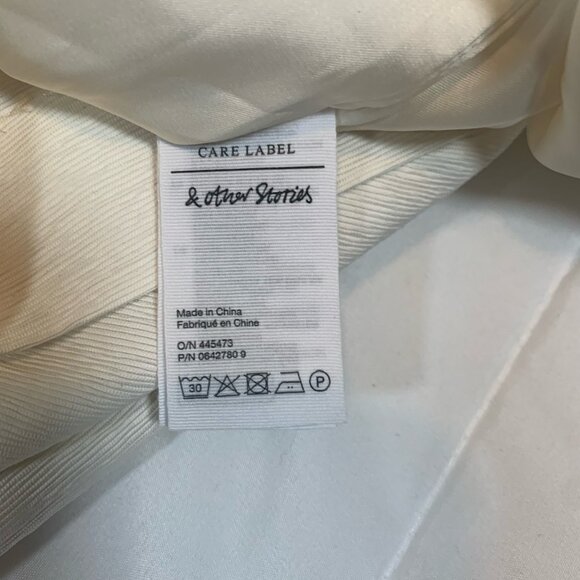 & OTHER STORIES Sleeveless Ladies Sz 2 NWT   Minidress In Offwhite - Picture 5 of 6